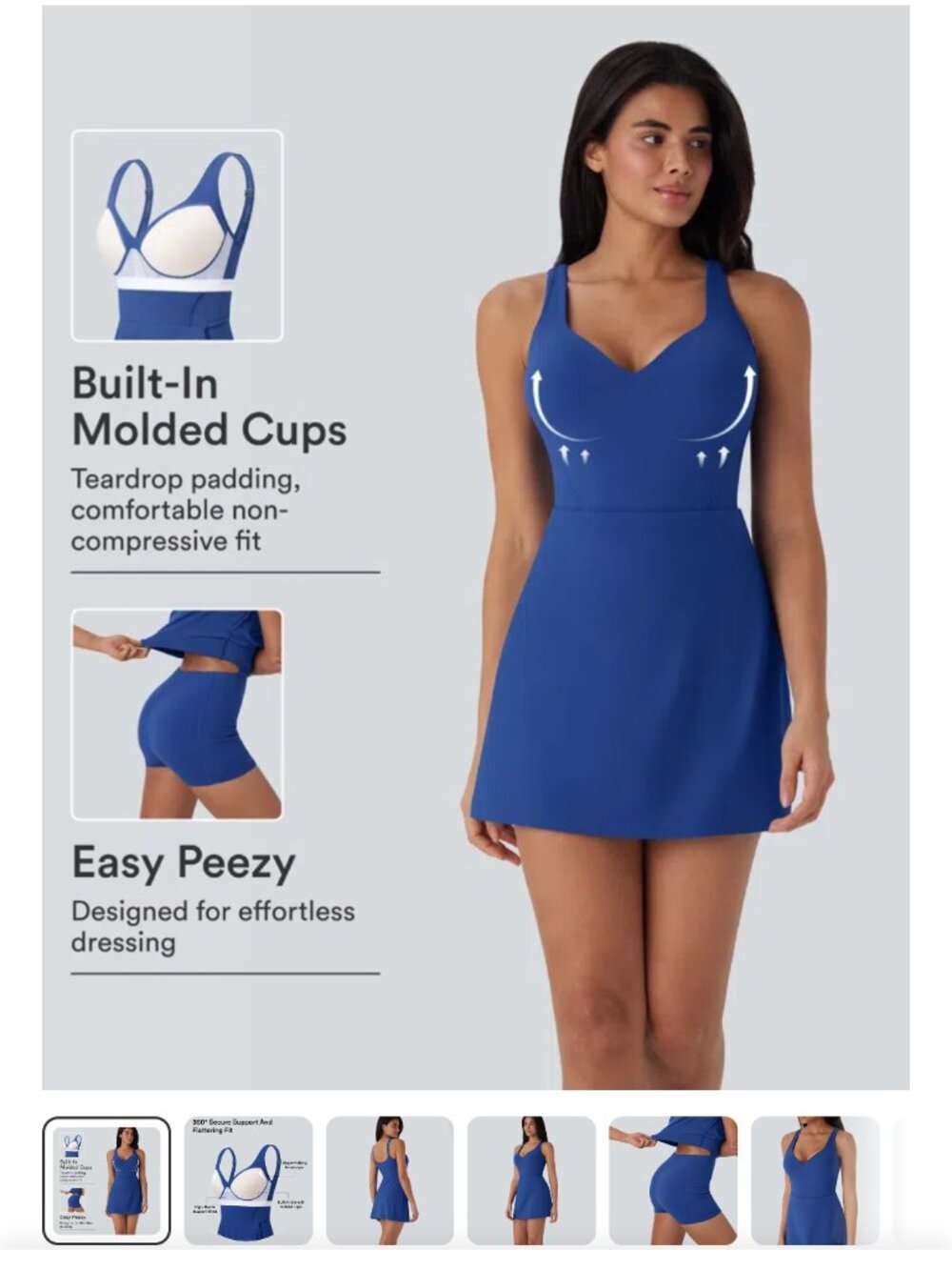 Blue Active Dress - Halara